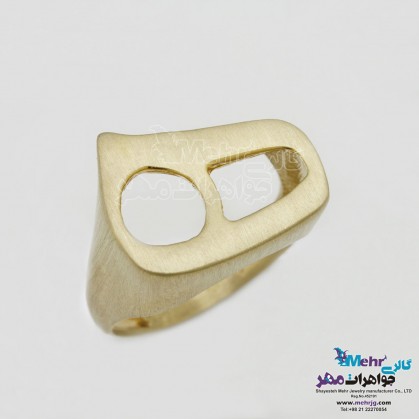 انگشتر طلا - طرح ه نیمانی-MR0347